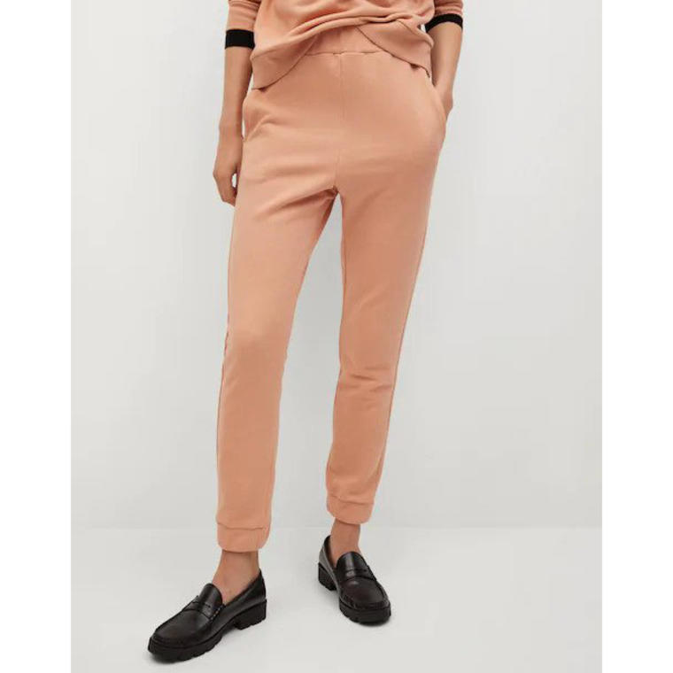 Cotton jogger-style trousers - Mango