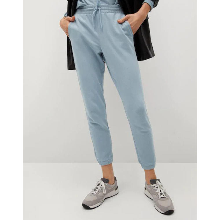 Cotton jogger-style trousers - Mango