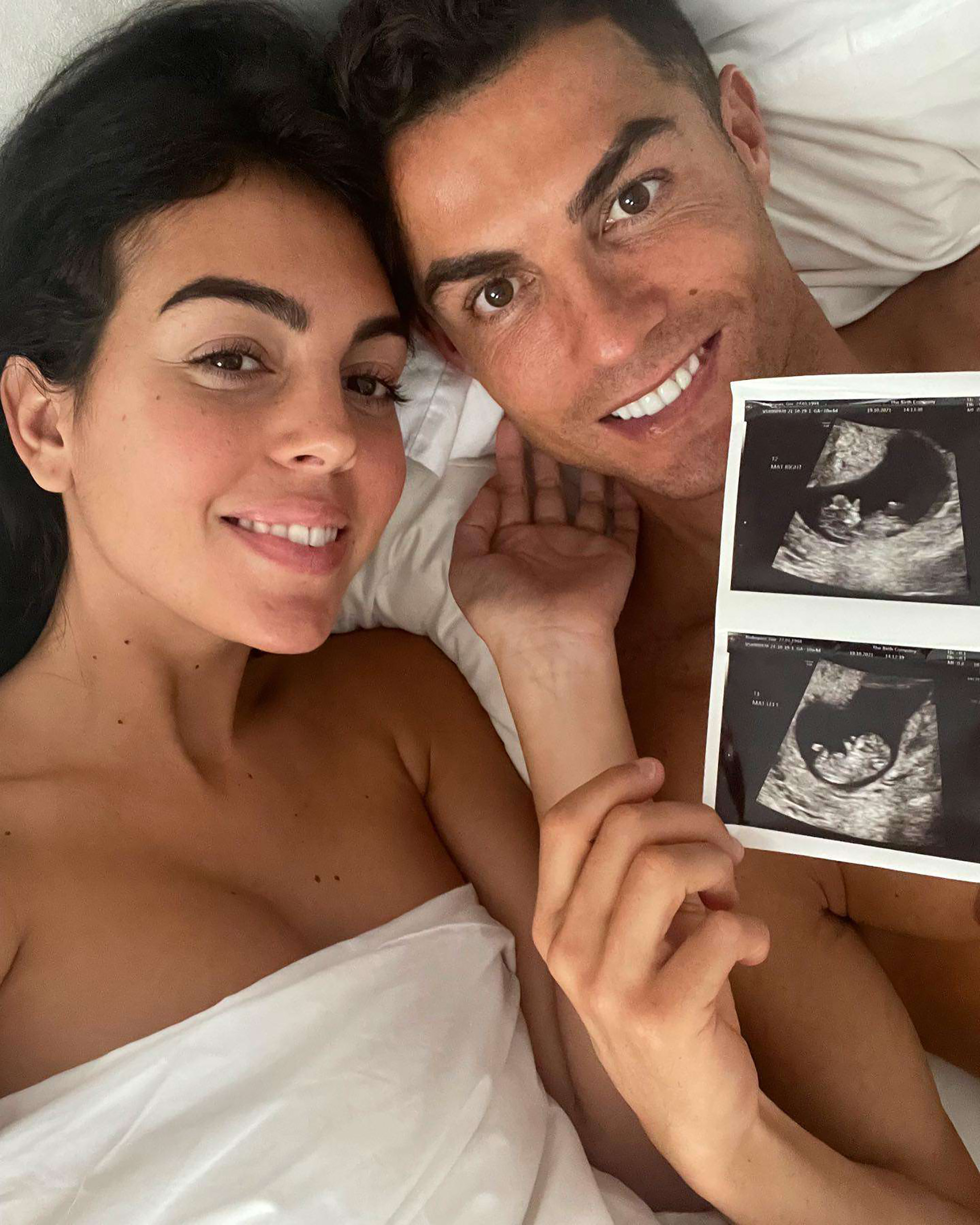 Cristiano Ronaldo y Georgina Rodríguez compartieron la noticia que esperaban gemelos (@cristiano)