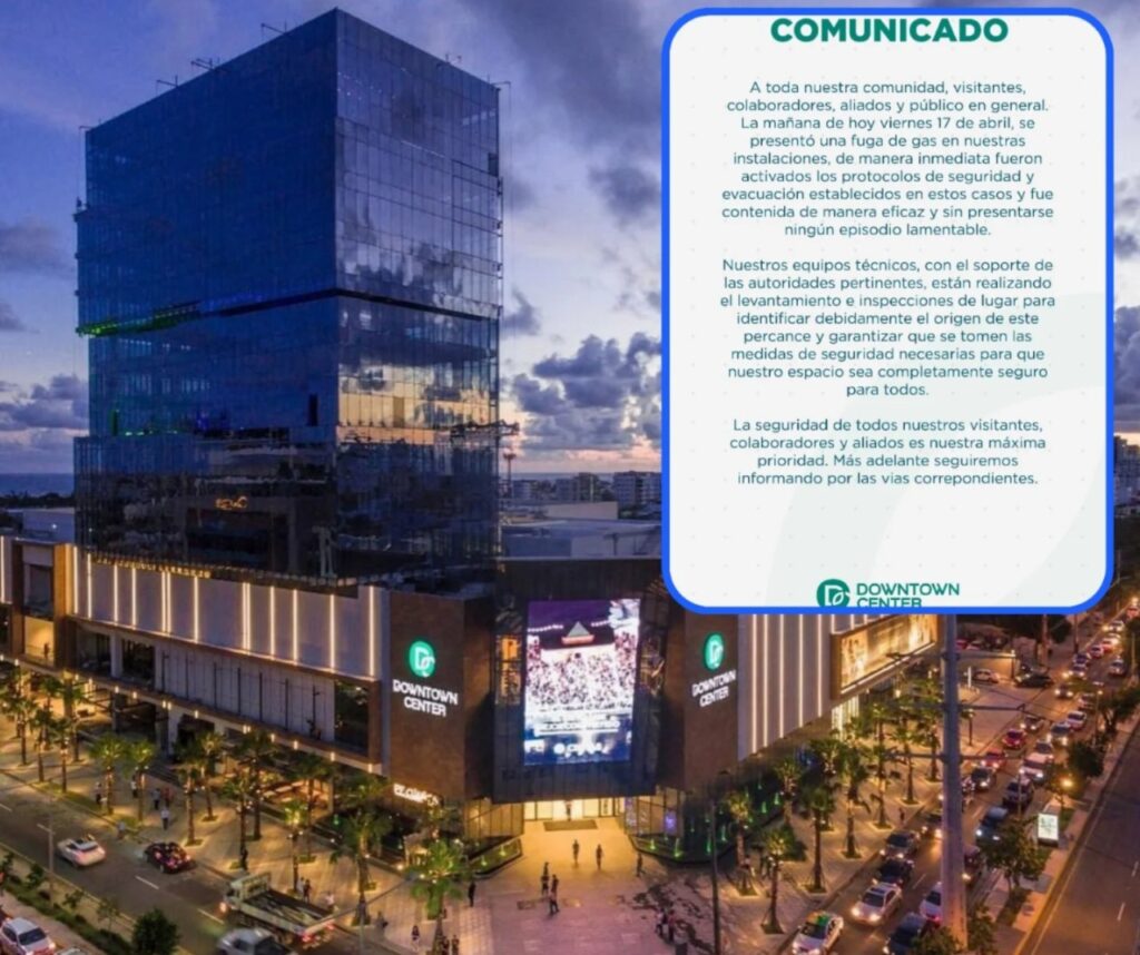 fuga de gas en Downtown Center