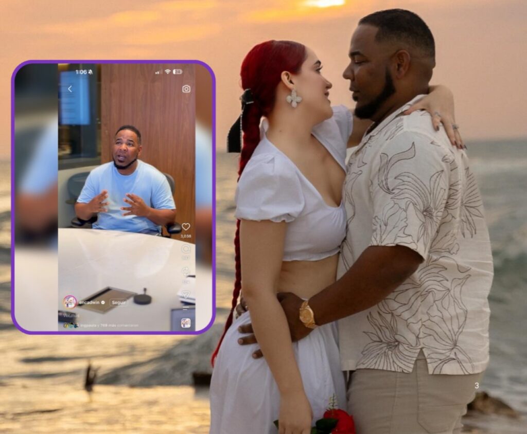 Lo que dijo Edwin Encarnación sobre su divorcio de Karen Yapoort en el video que luego borró Yapoort