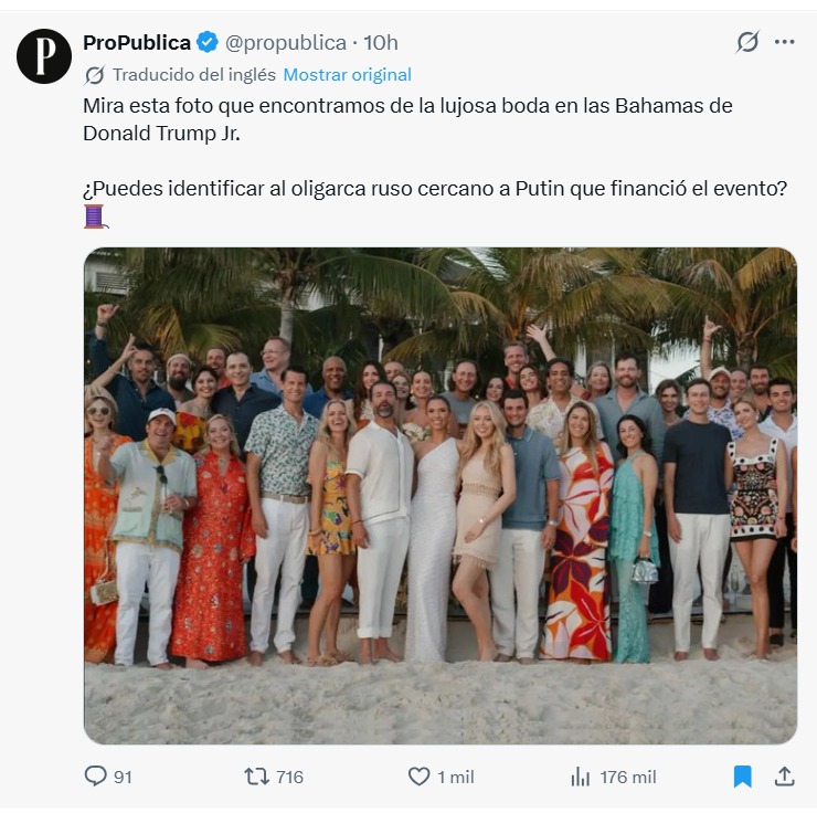 Lo que se sabe del empresario ruso que pagó parte de la boda de Donald Trump Jr. Donald Trump Jr.