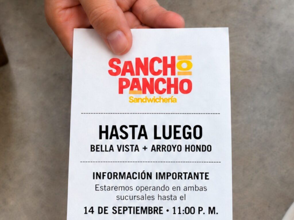 cierre de Sancho Pancho