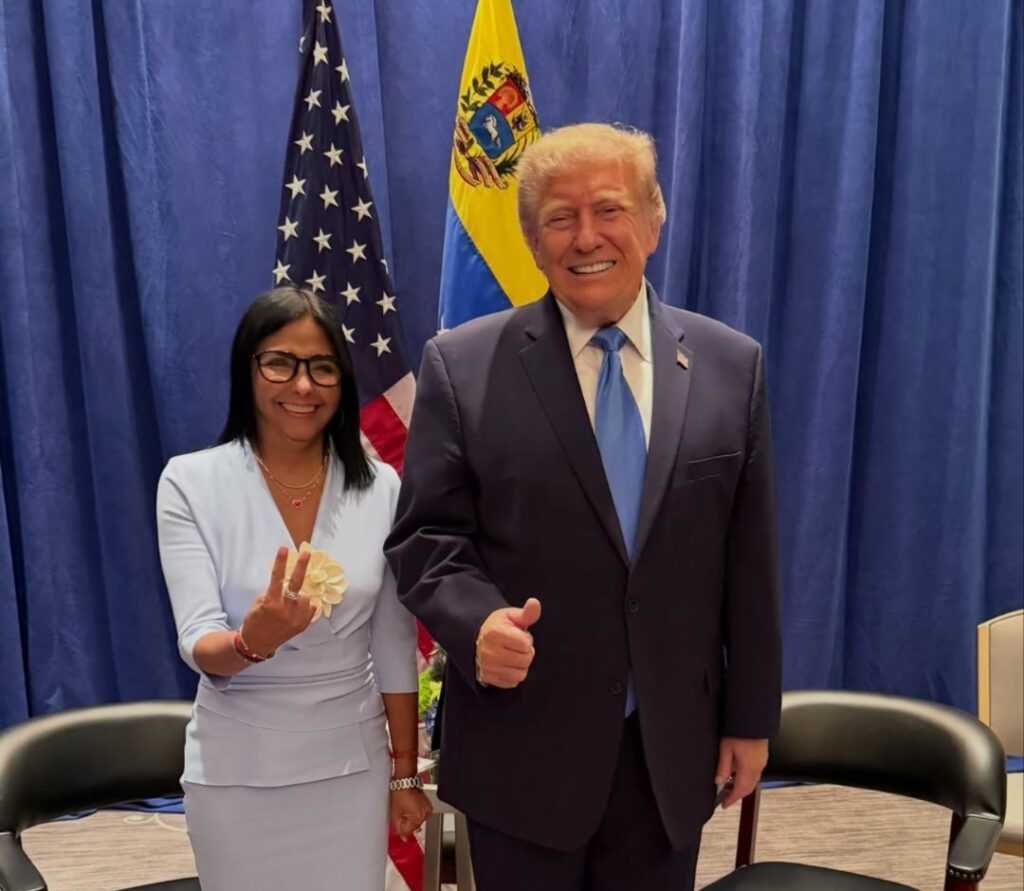reunión entre Trump y Delcy Rodríguez