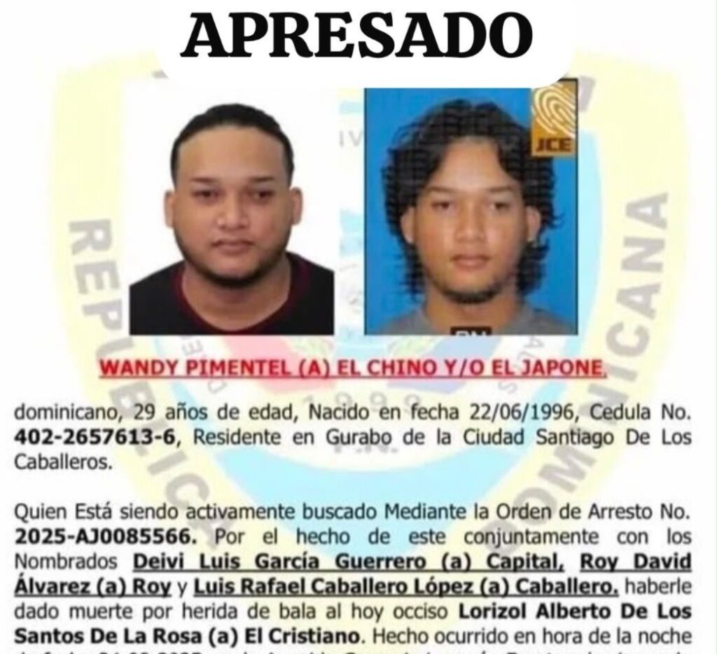 Policía captura en Bonao a Wandy Pimentel, buscado por homicidio en Puerto Plata Policía