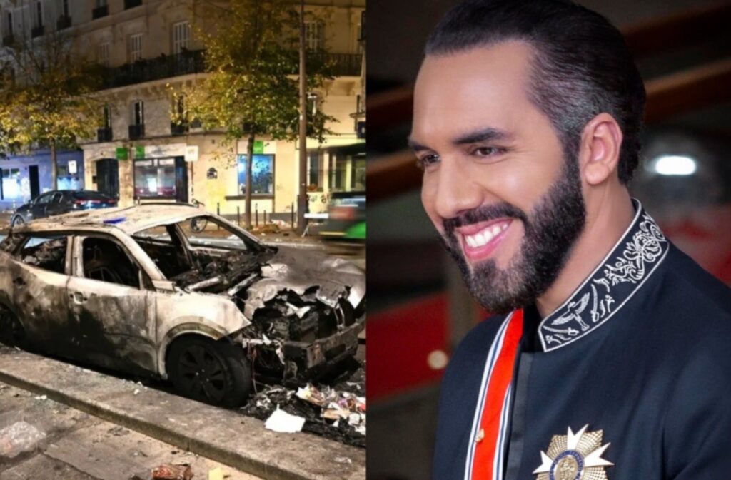 Nayib Bukele sobre las protestas en Francia